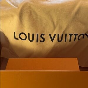 Louis Vuitton Monogram Tote with Tan Handles